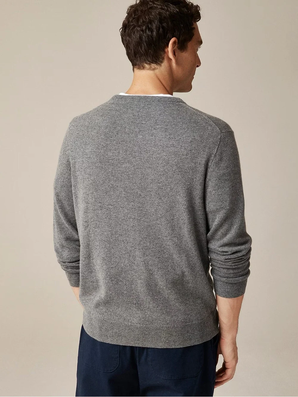 J. CREW Cashmere crewneck sweater in Heather Pyrite Size M $158 BE895